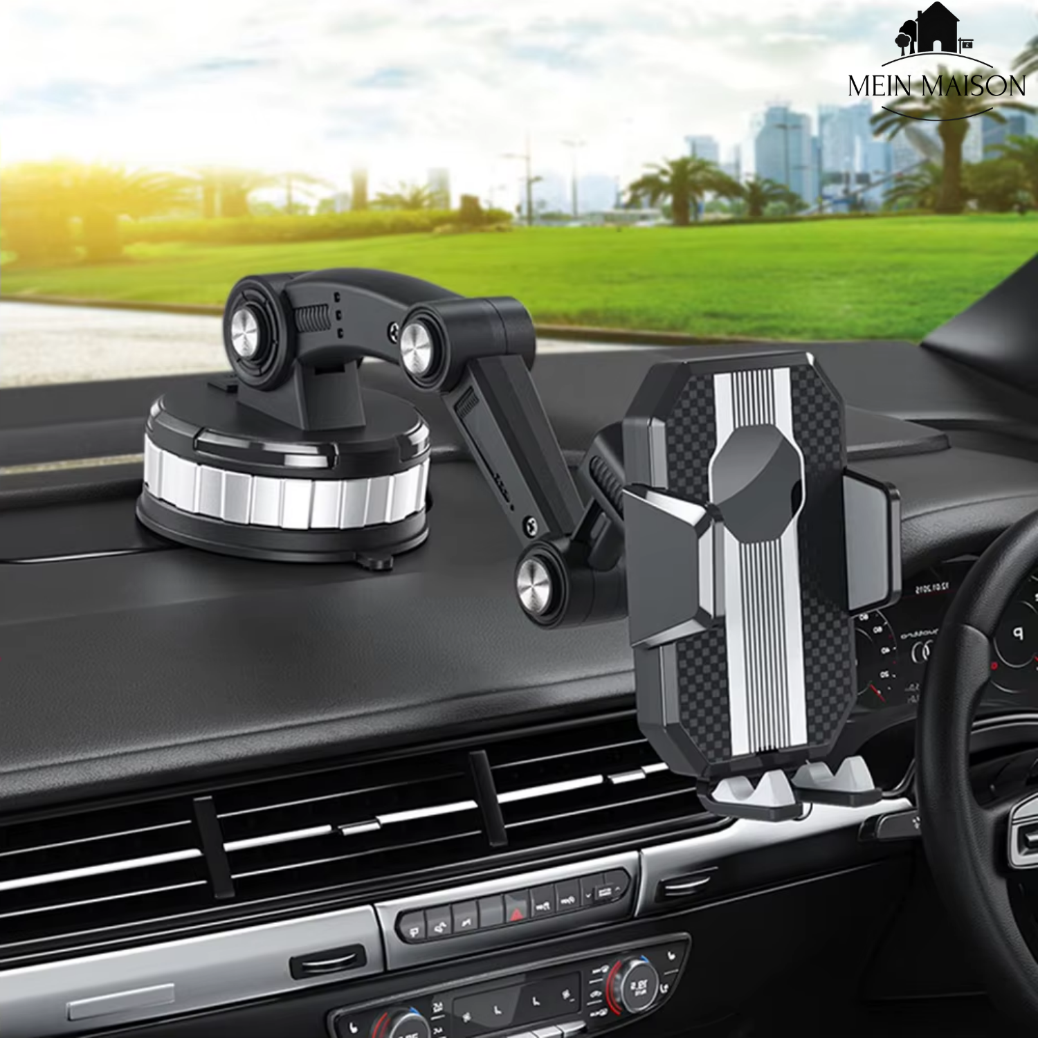 FlexiGrip Smartphone Holder with Strong Suction Cup and 360° Rotation