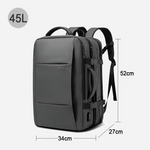 Wasserdichter erweiterbarer Rucksack für Reisen – Hohe Kapazität & Diebstahlschutz