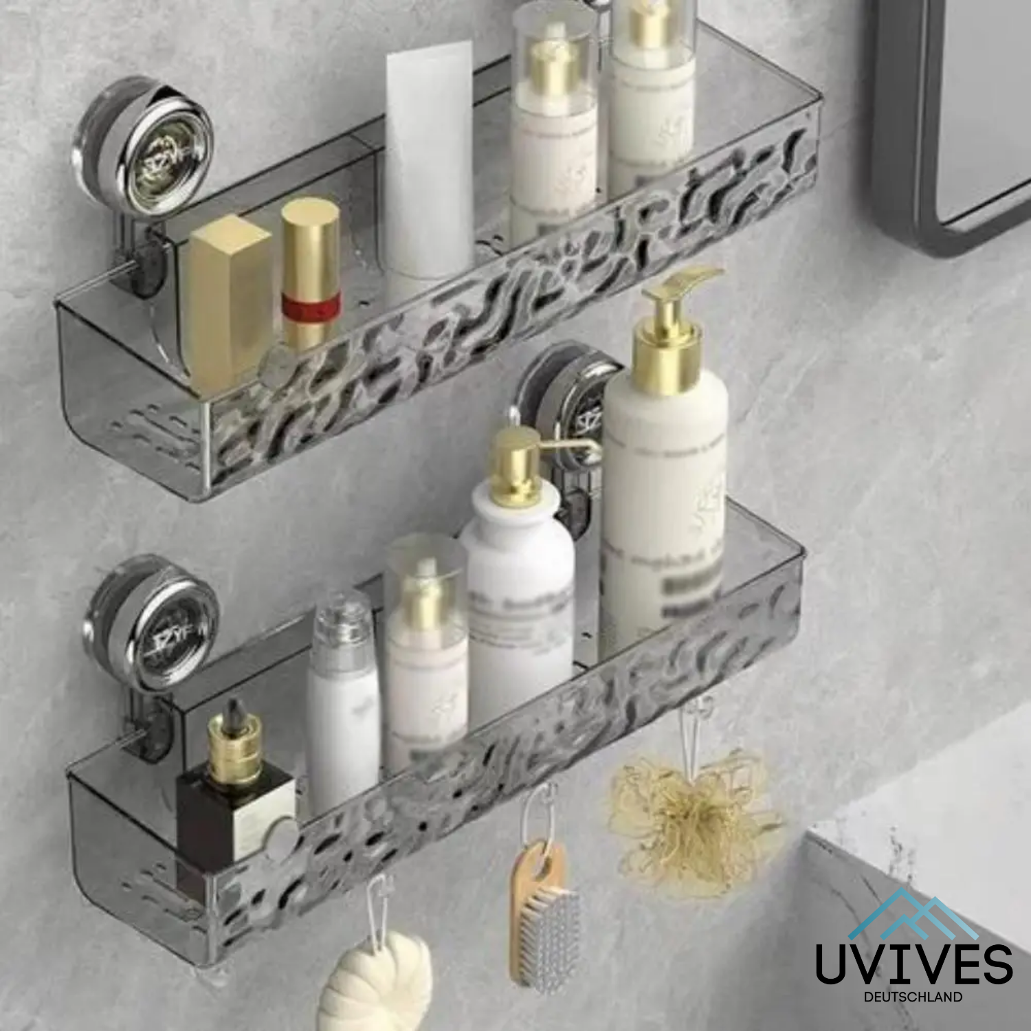 Corner Shelf with Suction Cup – Stylish Storage for Your Bathroom