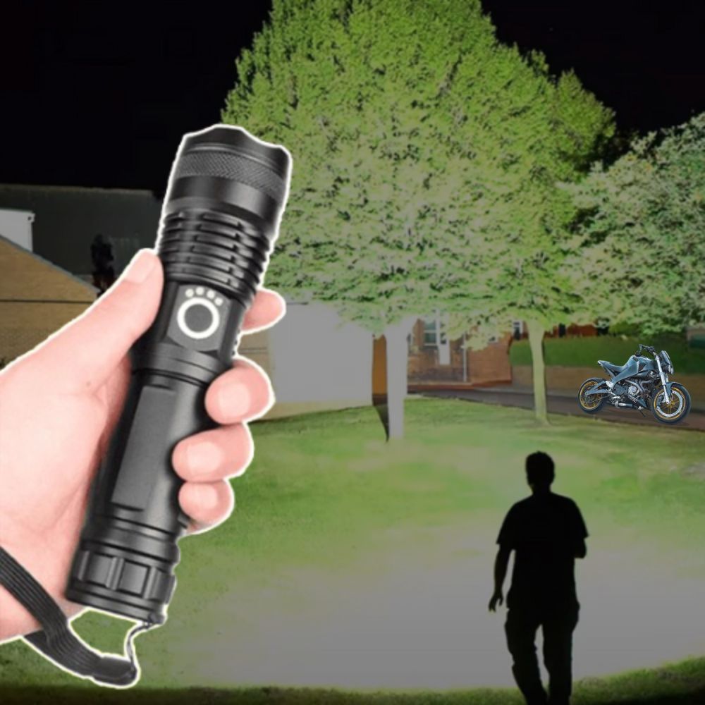 Hochleistungs-Taschenlampe mit 90.000 Lumen