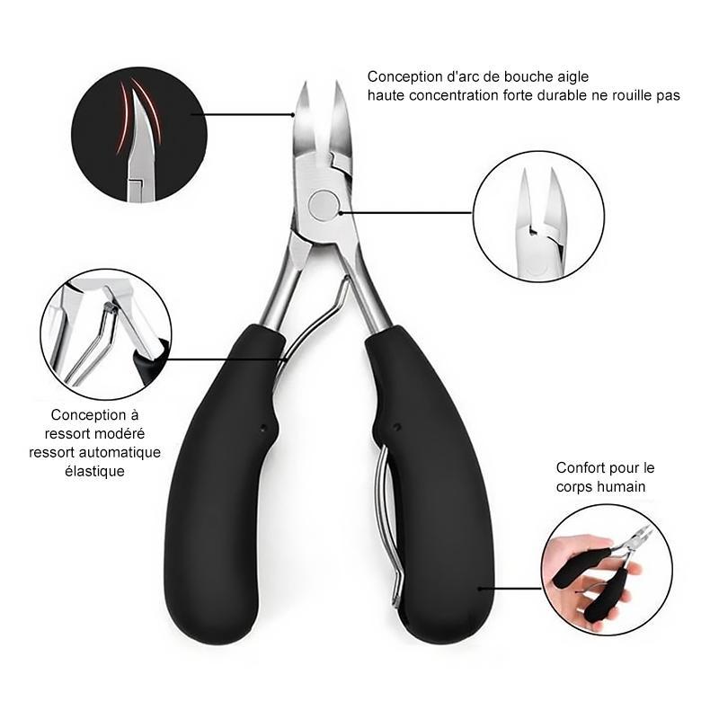 Präzises Nagelpflege-Set aus Edelstahl für starke Nägel