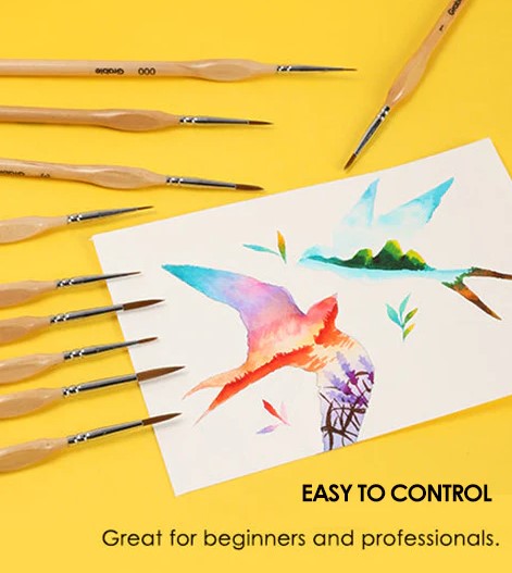 Precision Brush Set for Art Lovers and Professionals