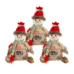 Weihnachtsgeschenkbeutel mit Reißverschlussdesign