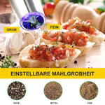 Automatic spice grinder with gravity sensor