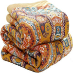 Erfrischende Boho Wende-Decke aus 100% Baumwolle