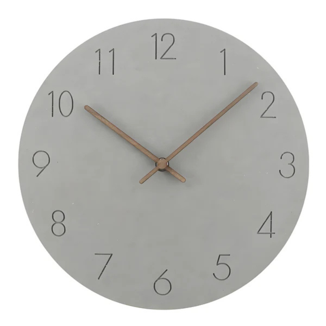 Große Holz-Wanduhr – Minimalistisches Design mit lautlosem Mechanismus