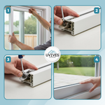 Quiet and smoothly gliding rollers for PVC windows