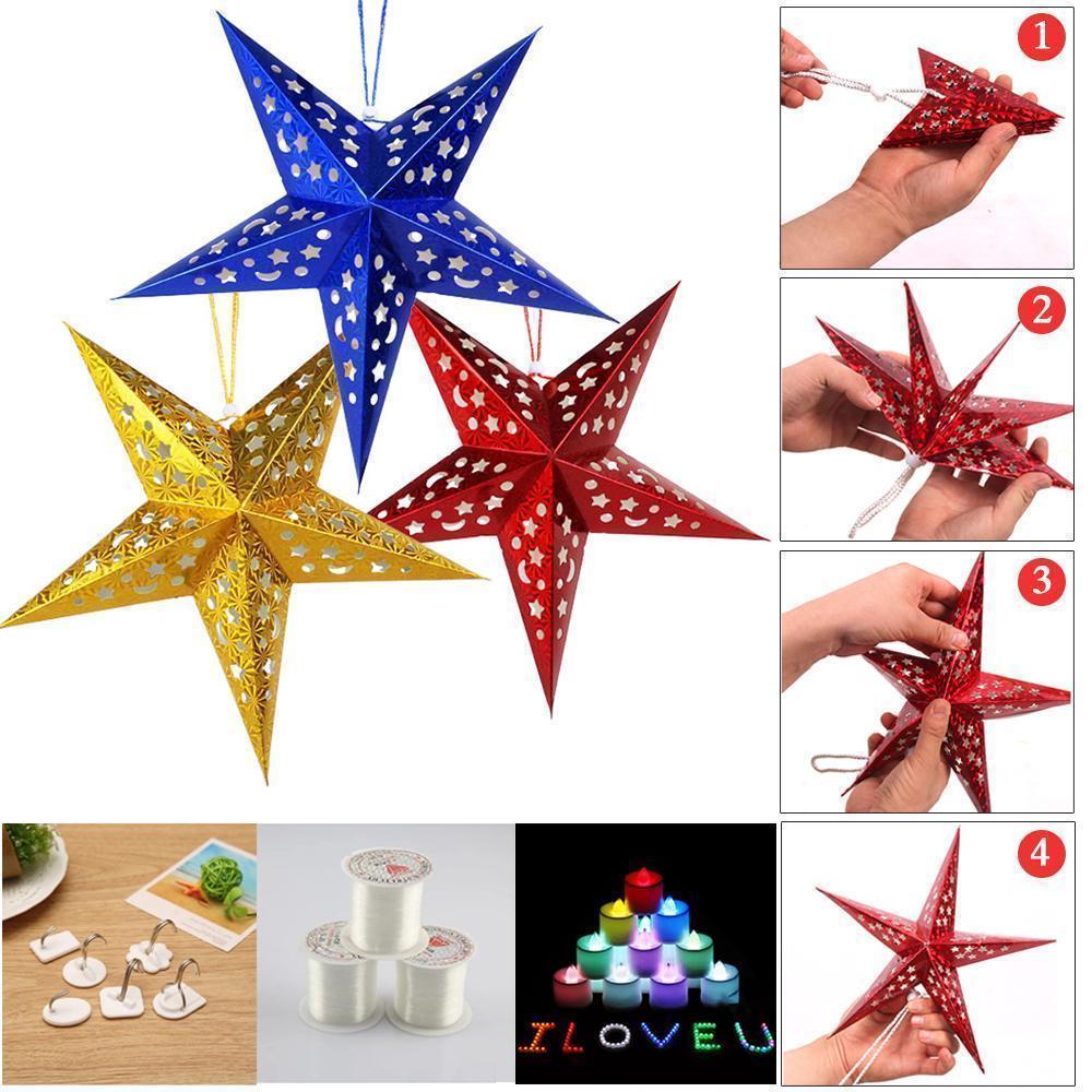 Weihnachtsstern mit Glitzer – Funkelnde Deko Idee