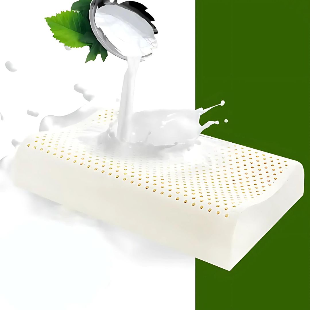 Natürliches Latex Nackenstützkissen – Orthopädisches Kissen für Nackenschmerzen – Bequem und unterstützend – Besserer Schlaf