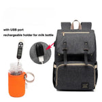 Babywickelrucksack mit USB – Rucksack für Flaschenwärmer und Ladefunktion