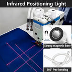Präziser Nählaser mit Magnetbasis und LED-Beleuchtung