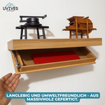 Hidden Storage – Elegant Wall Shelf with Concealed Compartment