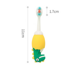 Lernzahnbürste für Kleinkinder und Babys – Dino Design mit weichen Borsten