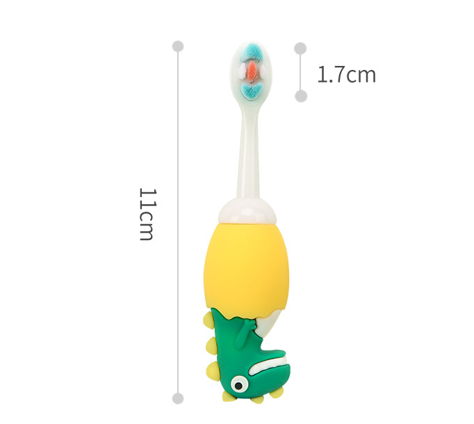 Lernzahnbürste für Kleinkinder und Babys – Dino Design mit weichen Borsten