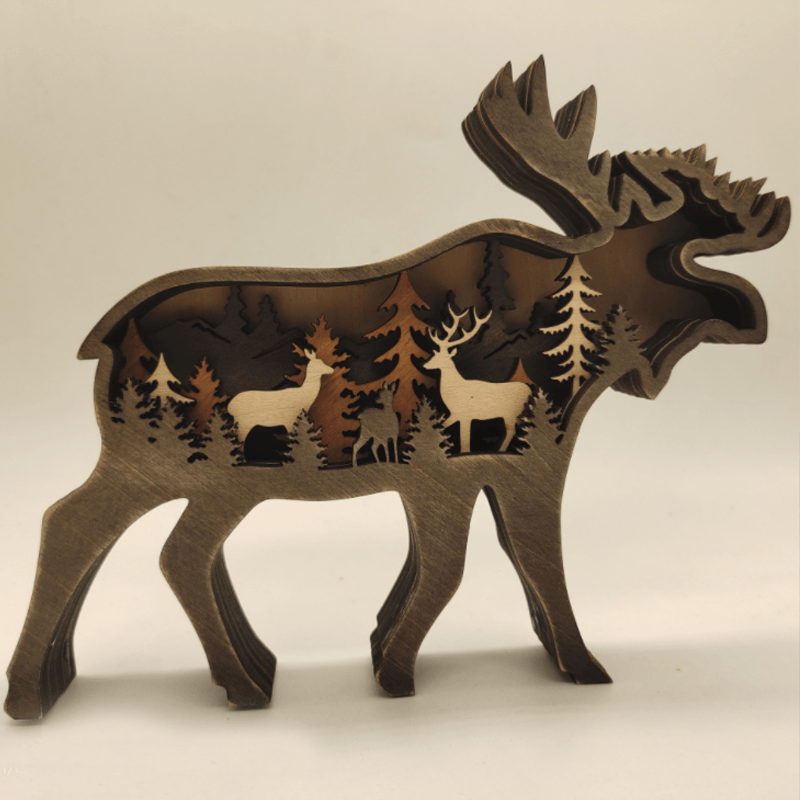 3D Tier Holzschnitzerei Handarbeit Geschenk