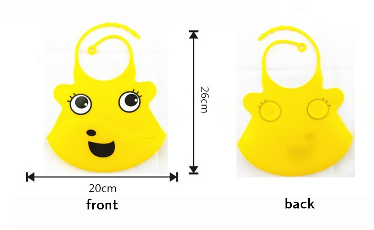 Wasserdichtes Silikon-Lätzchen für Babys mit Auffangschale – Verstellbar