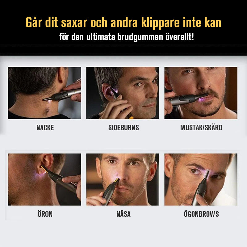 Präzisions-Trimmer mit LED-Beleuchtung – Schlank für Nase und Ohren