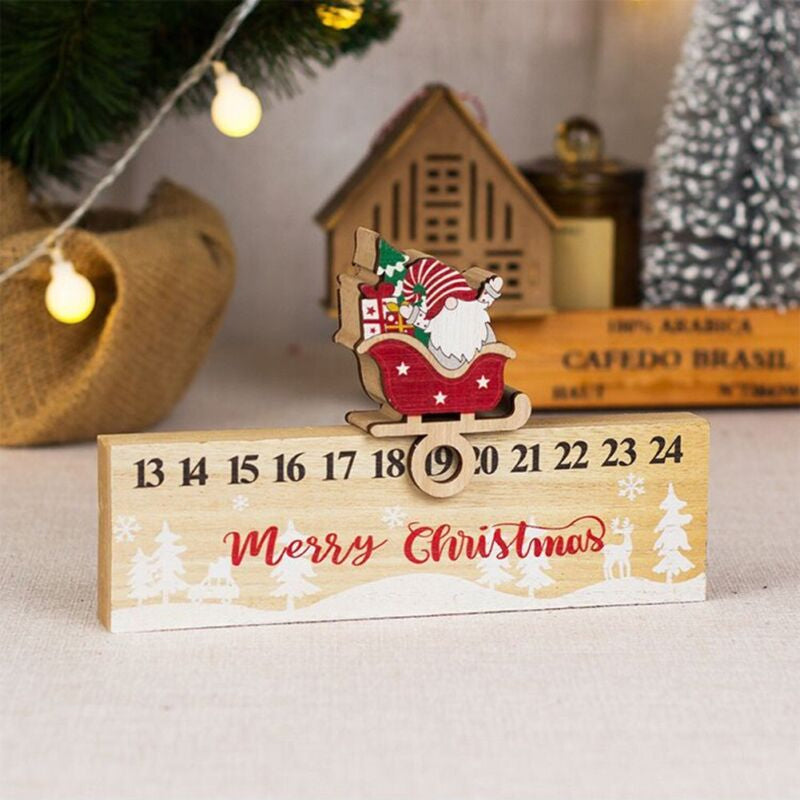 Holzspielzeug Weihnachts-Mobile mit Santa Claus Kalender Ornament