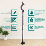 Compact and customizable walking stick for enhanced safety