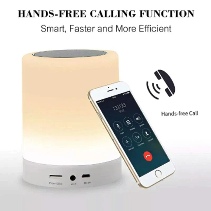Multifunktionales LED-Nachtlicht mit Bluetooth-Lautsprecher und Touch-Steuerung
