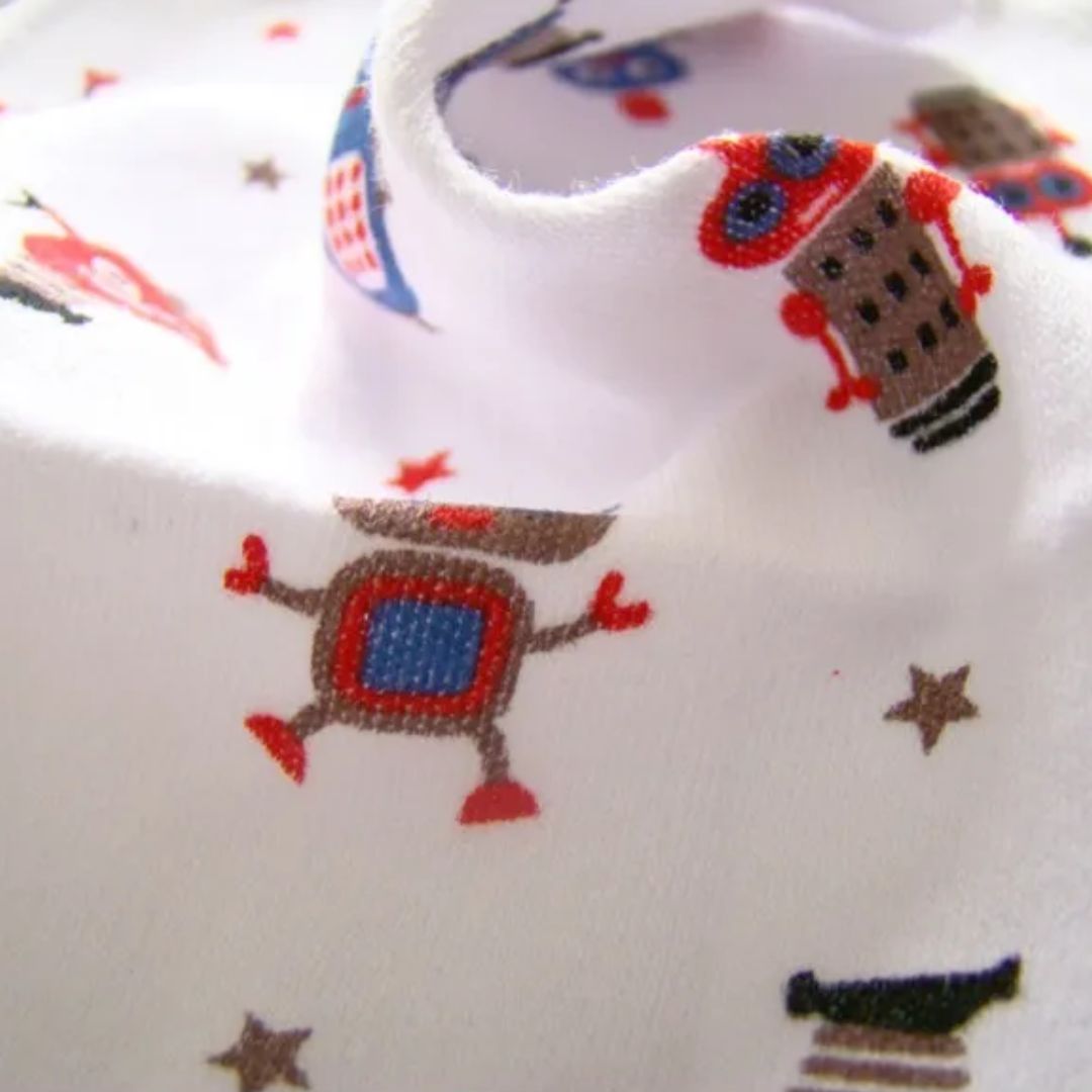 Set mit weichen Wasch- und Spucktüchern aus Baumwolle für Babys