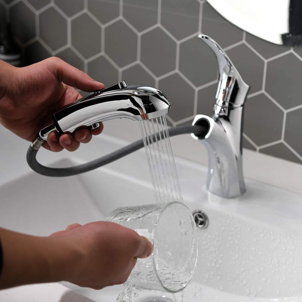 FlexiSpray | Ausziehbarer Wasserhahn mit 2 Sprüharten für Bad und Küche