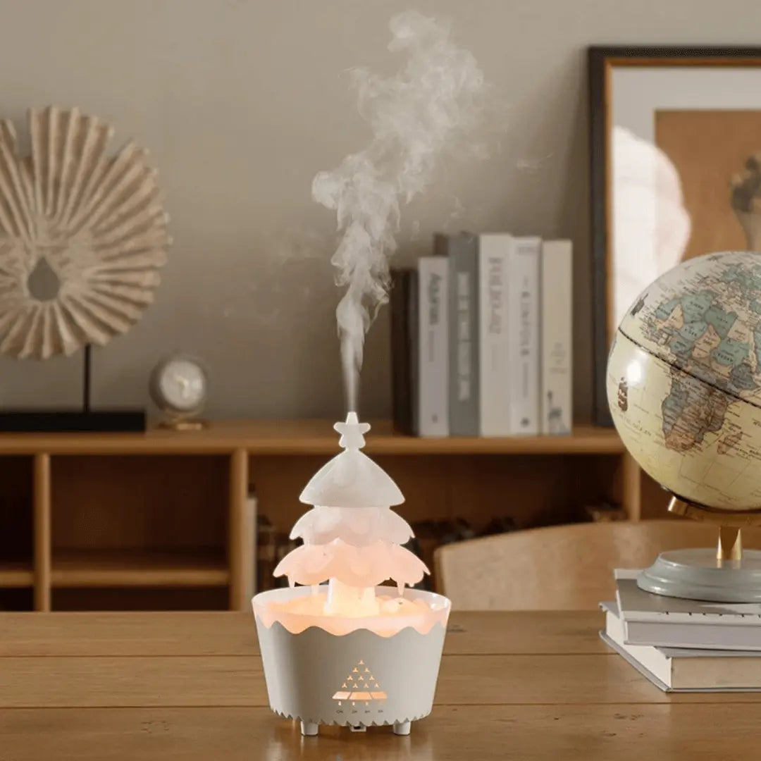 Christmas Aroma Diffuser – USB Humidifier with LED Lighting