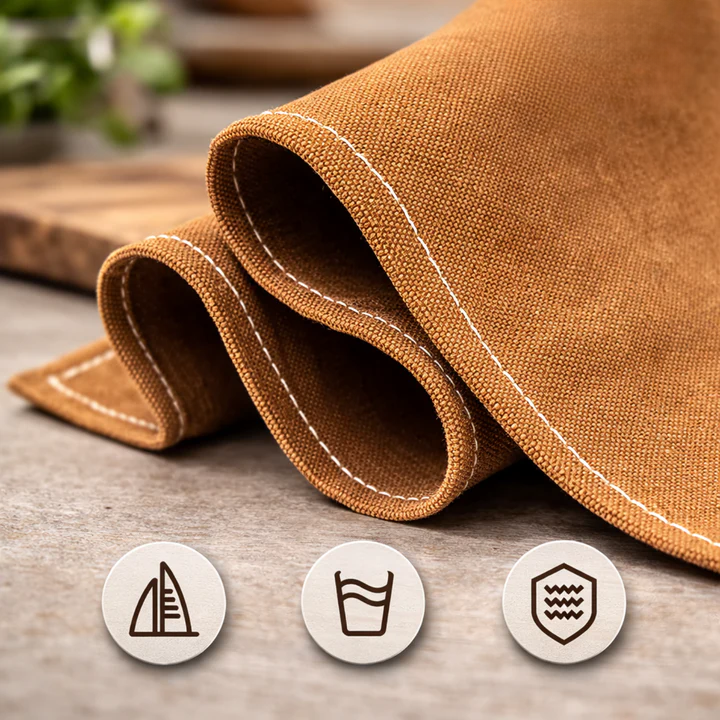 Robuster Canvas-Schürze mit Kreuzträgern und vielseitigen Taschen