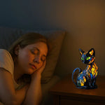 Katzenzauber | Handgemachte Leuchtende Katzenlampe – Stimmungsvoll und Einzigartig