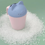 Ergonomischer Badebecher zum Duschen – Kinder Gießkanne mit Katzenmotiv