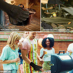 Hitzebeständige Grillhandschuhe – Professionelle Grillhandschuhe, 1 Paar