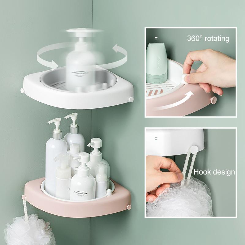 Eckregal mit drehbarem Design für das Badezimmer