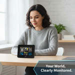Intelligente Wetterstation für Innen- und Außenbereiche mit LCD-Display
