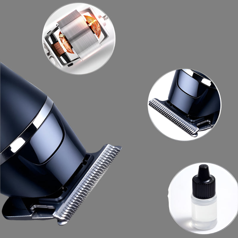 Precision Hair Trimmer with Digital Display and Ergonomic Design