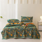 Elegante Wendebettdecke mit Ginkgo-Motiv für Ihr Schlafzimmer