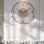 35 cm Stilvolle Wanduhr aus Massivholz für jedes Zuhause