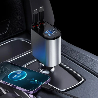 Smart Car Charger with 100 Watts Power