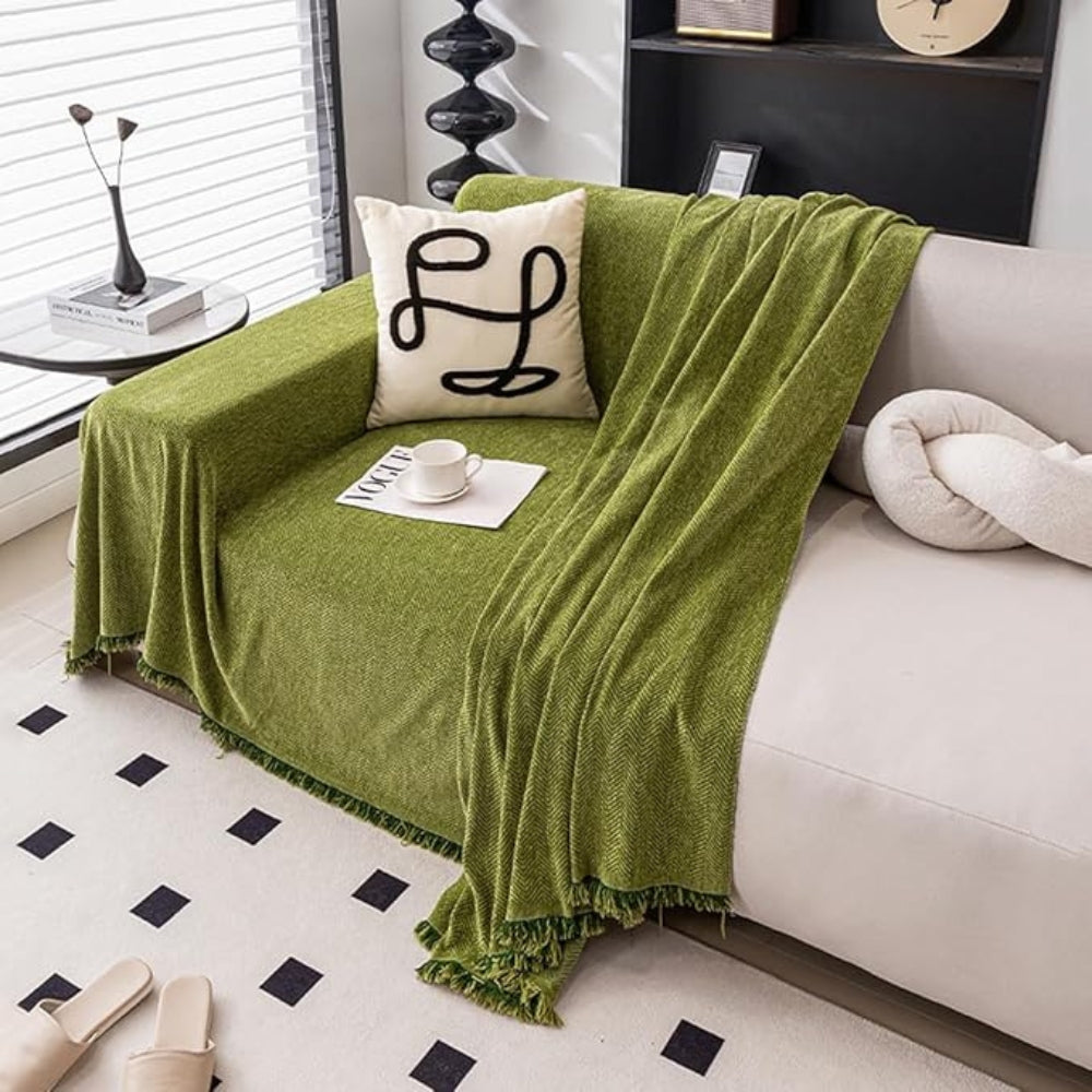 Eleganter Sofaüberwurf für Stil und Schutz im Wohnzimmer