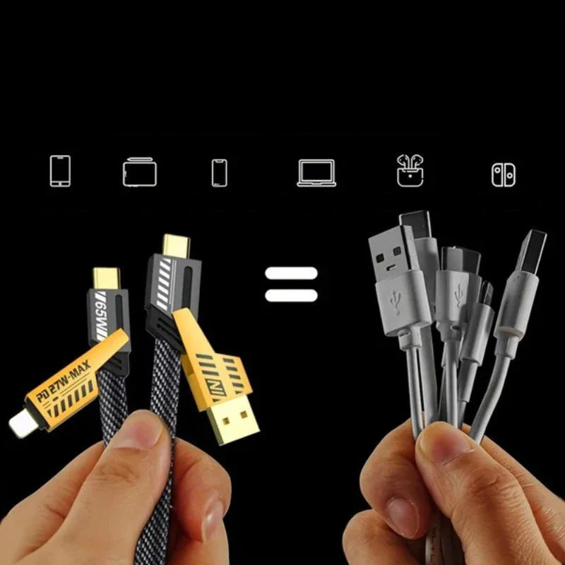 4-in-1 PD 65W Schnelllade-Kabel – Kaufe 2, erhalte 1 kostenlos