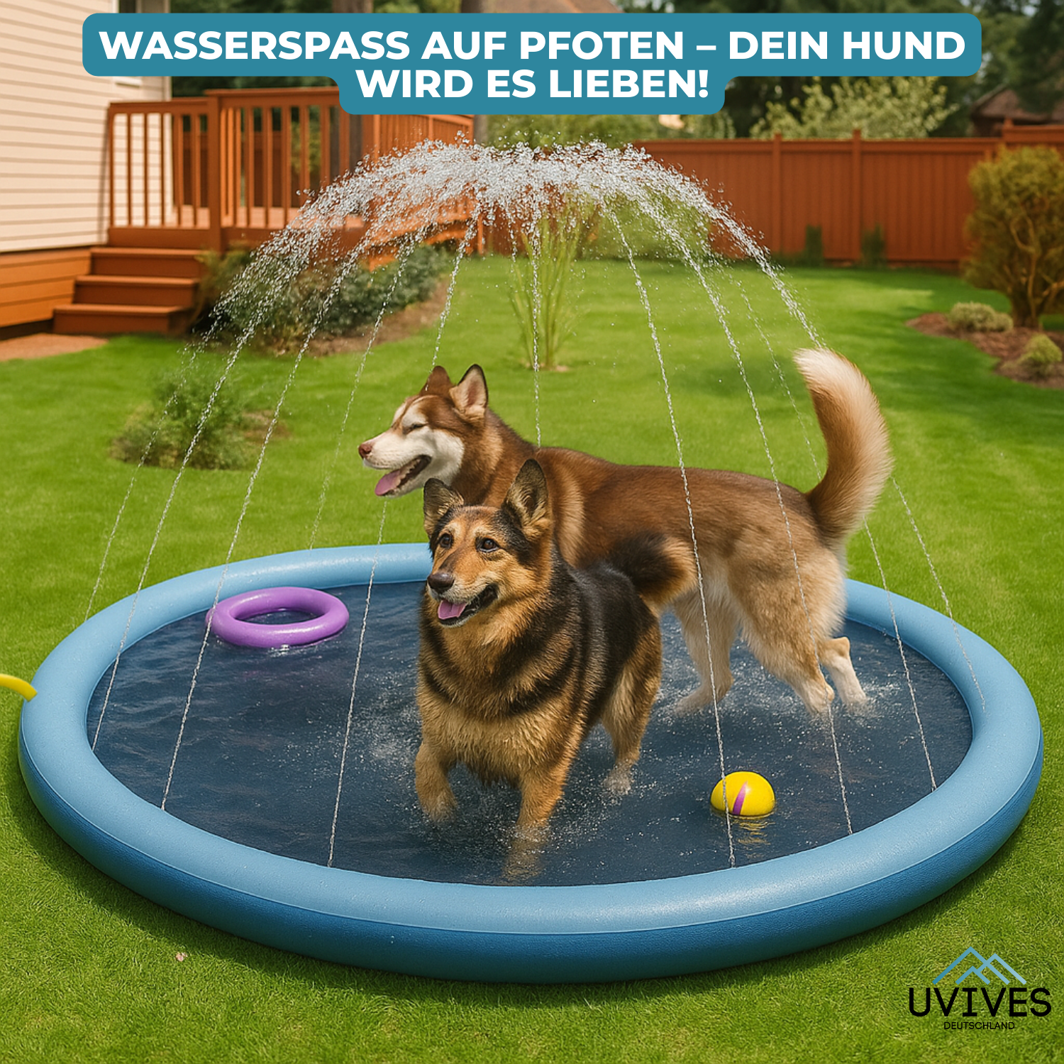 Splashy Water Fun – Play Mat for Dogs and Children