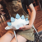 Playful shoulder bag with dinosaur motif