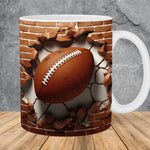 Becher mit Ballmuster