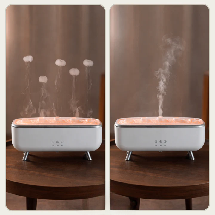 Aromatischer Diffusor mit medusaähnlichem Nebeleffekt und LED-Beleuchtung