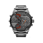 Elegante Quarzchronographuhr aus Edelstahl