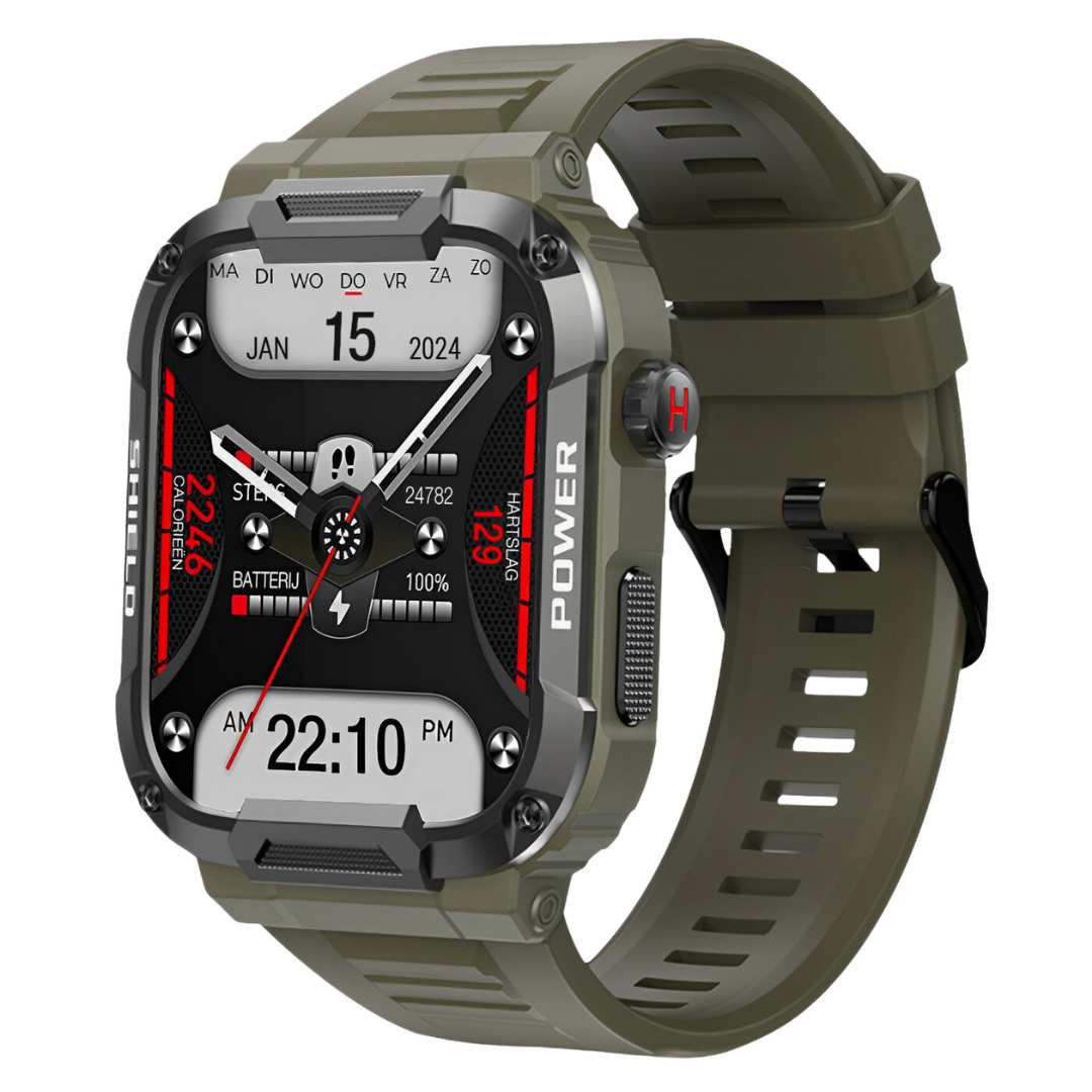 Robuste Smartwatch mit Gesundheitsmonitor – Stoßfest und Wasserdicht