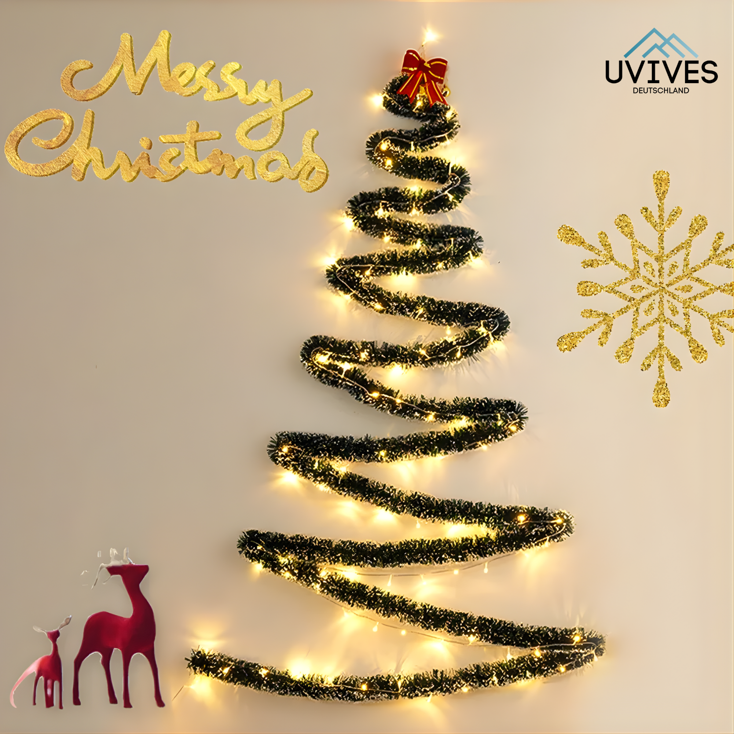 Wall Magic: The space-saving Christmas tree for your home