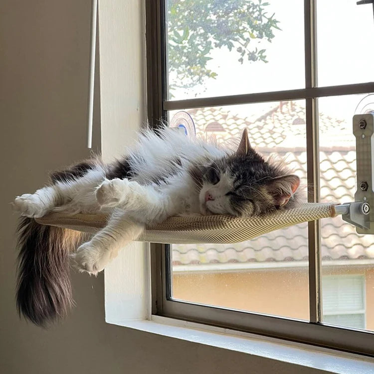 Gemütliche Katzenfenster-Hängematte
