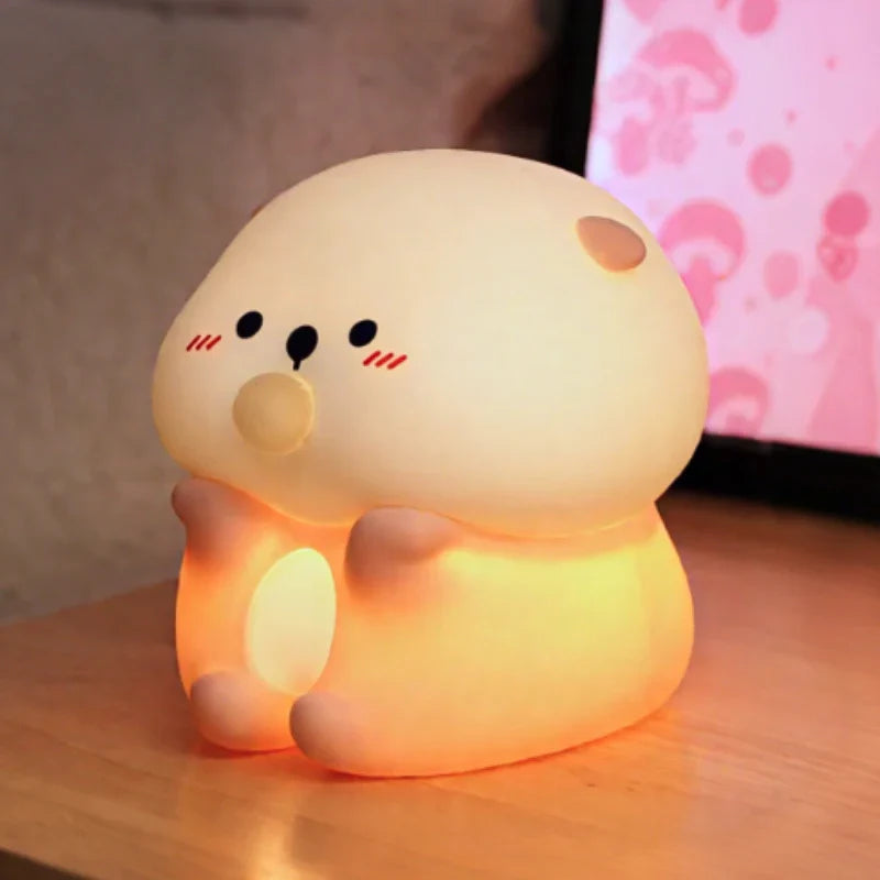 Playful Night Lamp for Children – Rechargeable Silicone Lamp with Colour Change