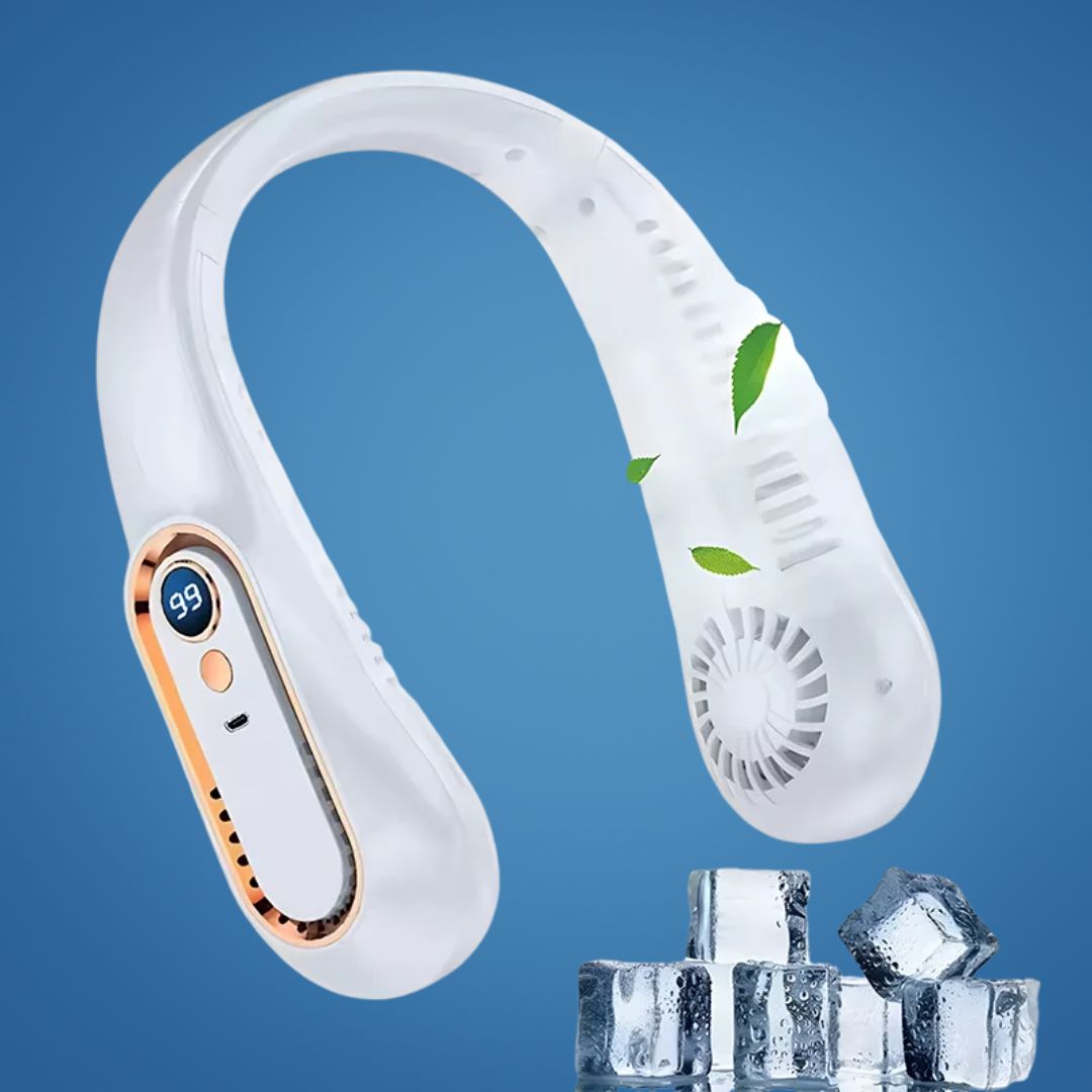 Luftiger Komfort | Tragbarer Nackenventilator mit USB-C