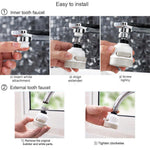 Wassereffizienter, 360° drehbarer Küchenarmatur | AquaFlex
